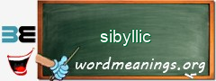 WordMeaning blackboard for sibyllic